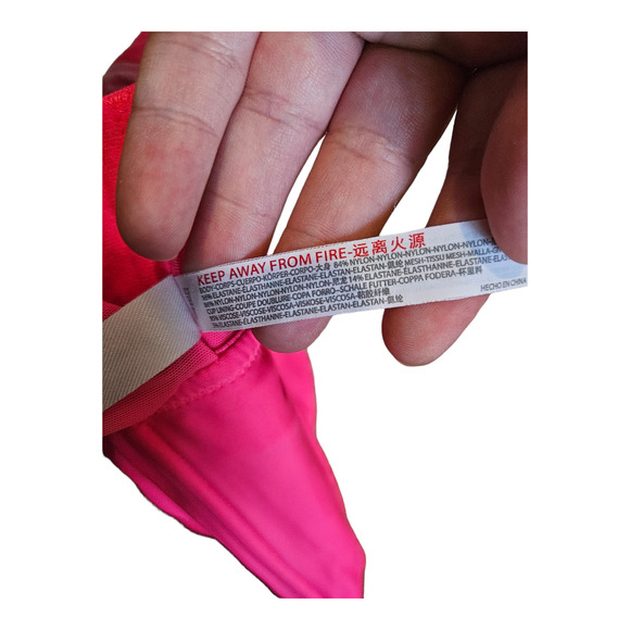 Out From Under Large Pink Corset Crop Top - Picture 3 of 7